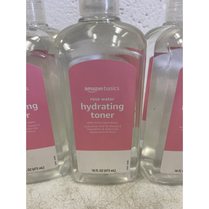 6-Pack Amazon Basics Rose Water Hydrating Toner, 16 Fluid Ounces