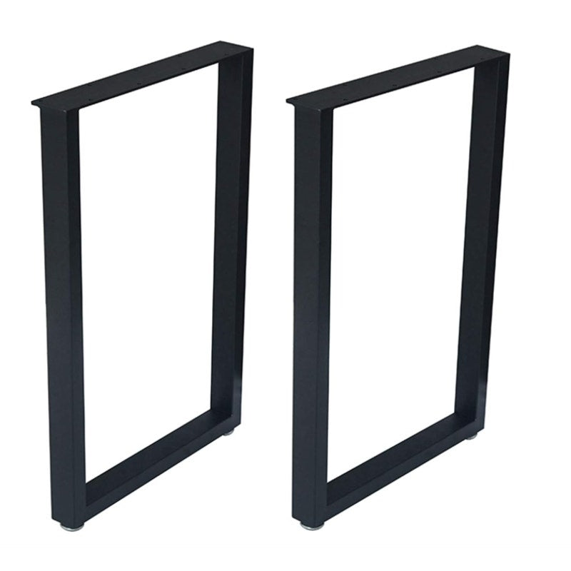 2-Pack Industrial Rustic Furniture Legs 28” H x 17.7” Heavy Duty Black LEGS ONLY