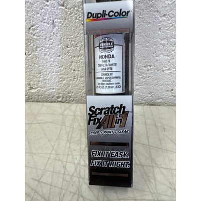 Duplicolor All-in-1 Touch Up Paint Pen, Taffeta White Honda NH578, 0.25 oz