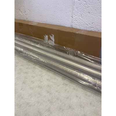 Muzata 12' Pre-drilled Stair Handrail 2" OD Round Brushed Wall Mounted ‎HSL-1207