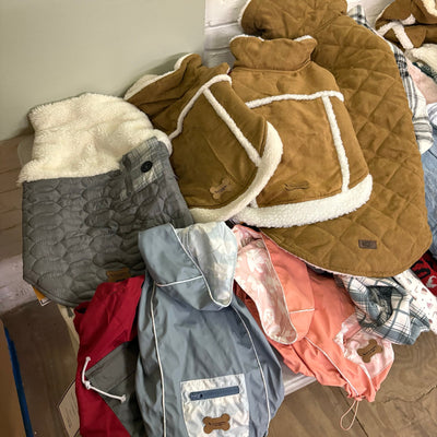 40-Pieces Pet Clothes, Mixed Sizes, Dog Sweaters, Hoodies, Shirts, Jackets