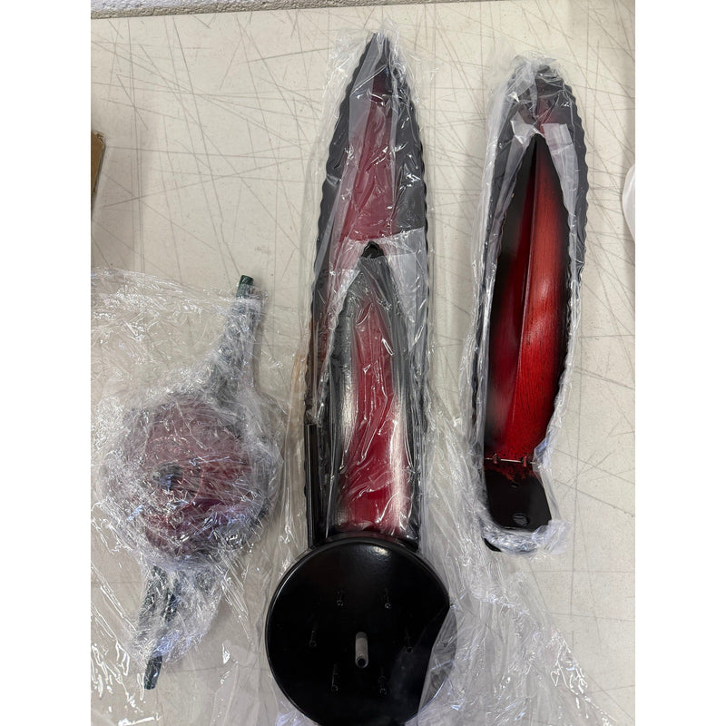 Flyvole Metal Agave Plant Outdoor Yard Decoration with Bird Feeder (Red)