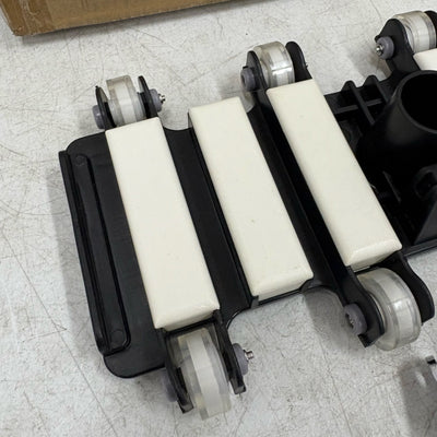 14in Pool Vacuum Brush Head Plastic Handheld Pool Purge Suction Cleaner w Wheels