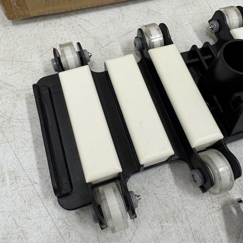 14in Pool Vacuum Brush Head Plastic Handheld Pool Purge Suction Cleaner w Wheels