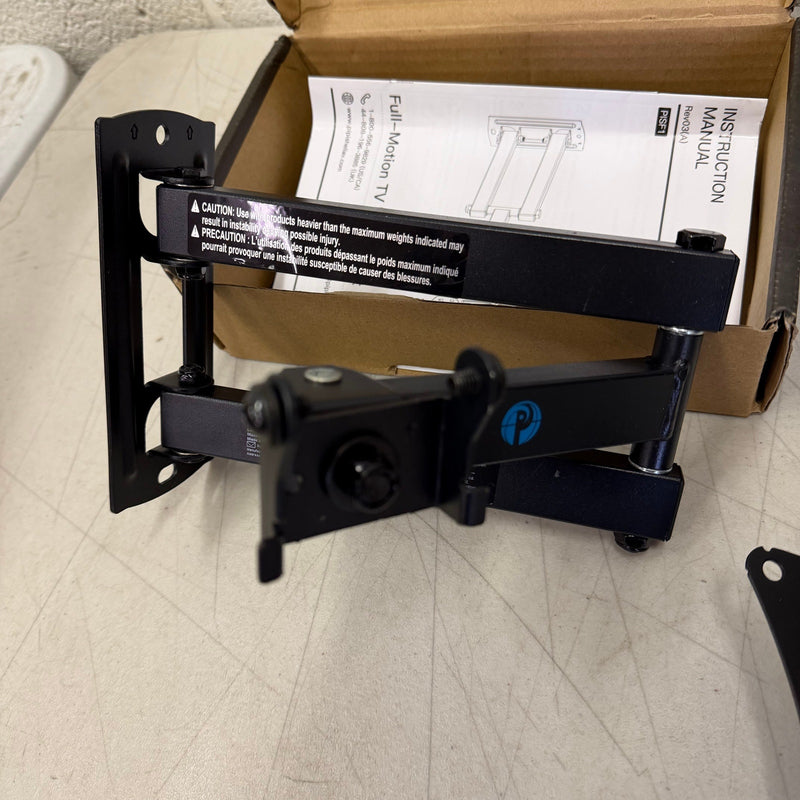 Full Motion TV Wall Mount For 13" To 42" TVs; Tilt, Swivel & Extend - Black