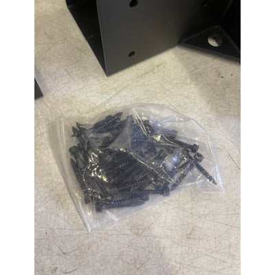 SET-of-2 4"x4" Post Base Steel 4 Way Large Right Angle Corner Base Bracket Post