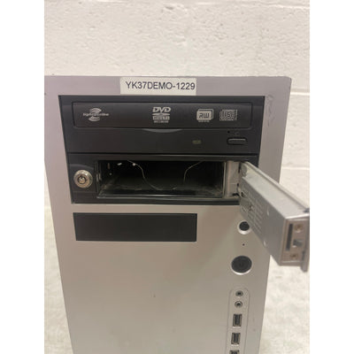 FOR PARTS ONLY LAM Computer Tower with Disc Drive Headphone Jack USB Ports