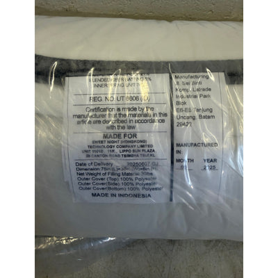 6-inch Twin Size Memory Foam Mattress with Polyester Outer Cover - White