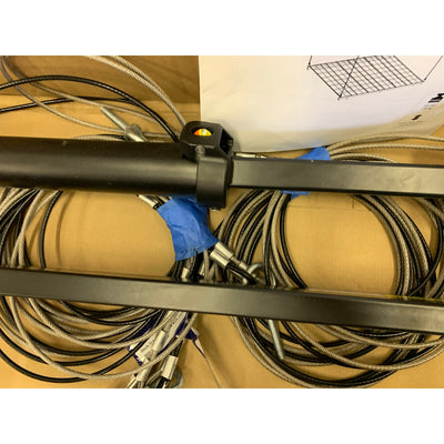 FLEXIMOUNTS Garage Lifting Storage Rack, 4x4' Metal 300lbs MISSING HARDWARE