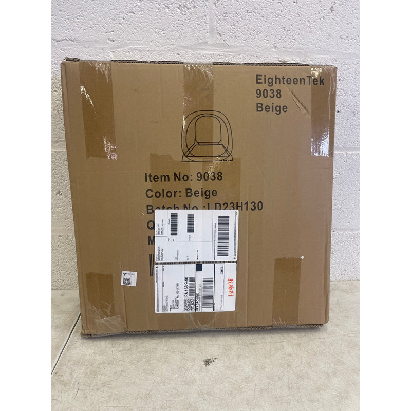 EighteenTek 63" x 63" x 63" Beige Instant Pop Up Bubble Tent Waterproof, Clear