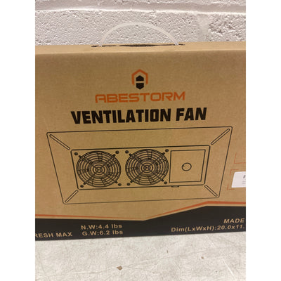 Abestorm Crawlspace Ventilation Fan w Humidistat & Thermostat, 220CM Electric