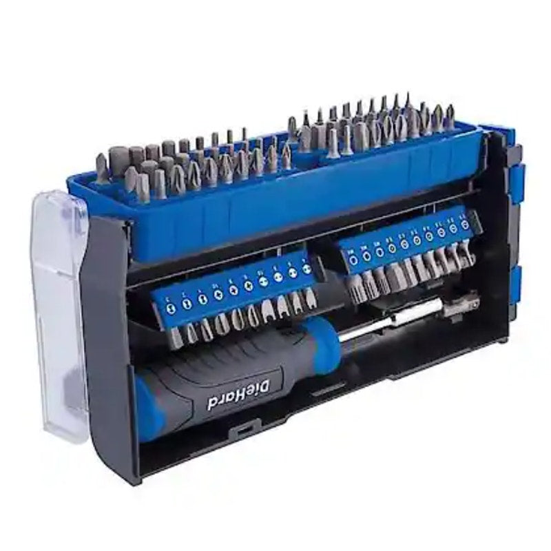 DieHard 1/4" Drive Nut Driver & Bits Set w Case, 113 Piece, Hand Tools DHP55311