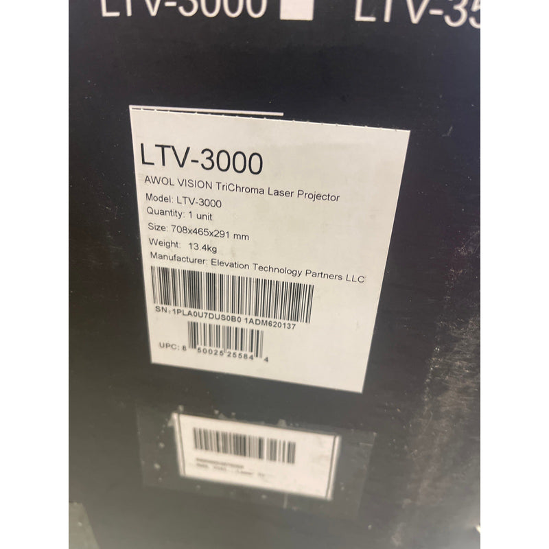 AWOL VISION LTV-3000 Pro 4K 3D Ultra Short Throw Triple Laser Projector Black