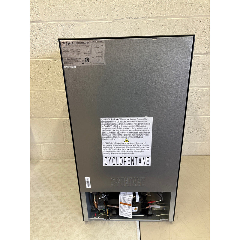 Whirlpool 3.3cu ft Mini Refrigerator Reversible Door Adjustable Thermostat Black