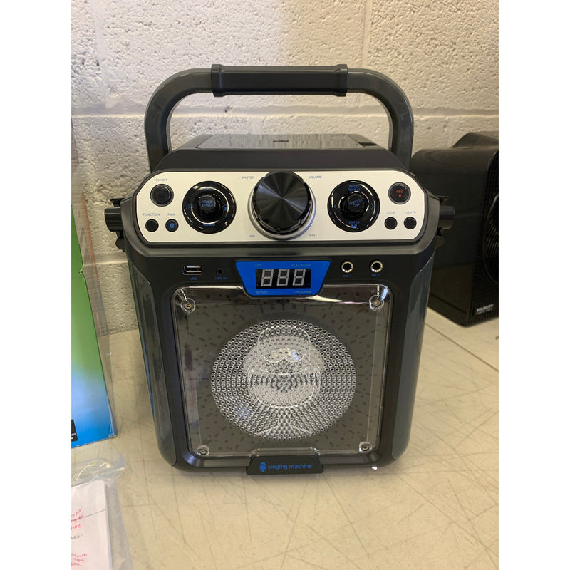 Singing Machine Groove Cube Hype Bluetooth,  Karaoke Machine Speaker & Mic