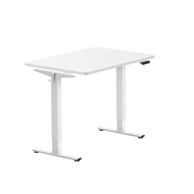 Flexispot 48" x 24" 2-Button Electric Sit to Stand Computer Desk WHITE QP1W-4824 SEE DETAILS