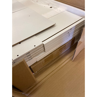 Simple 4-Drawer Dresser White 25.98" x 13" x 28.7" Nightstand MDF Wood