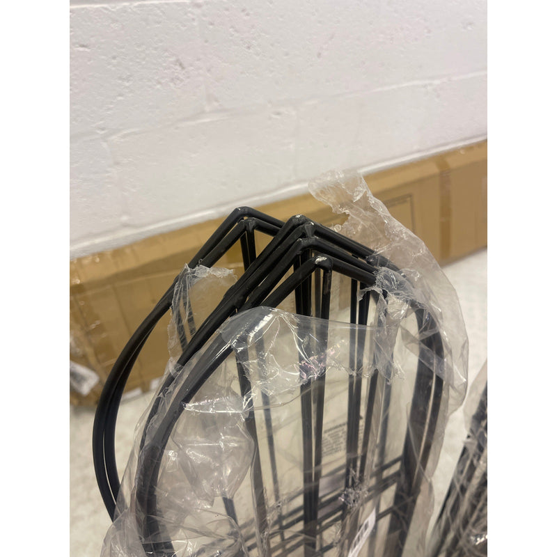 SCENDOR 6-Pack Garden Trellis for Vines and Climbing Plants Outdoor - Black