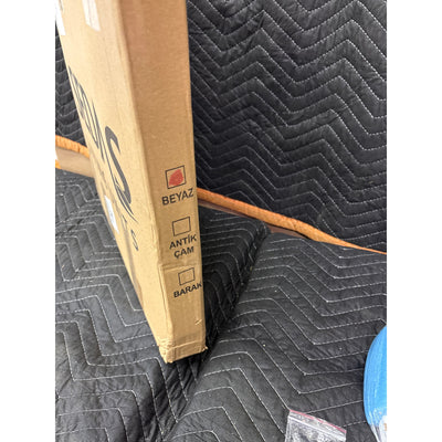 Sedas Living Units 17 " Round Mirror with 1.5" Wood Frame - Wall Mirror - White