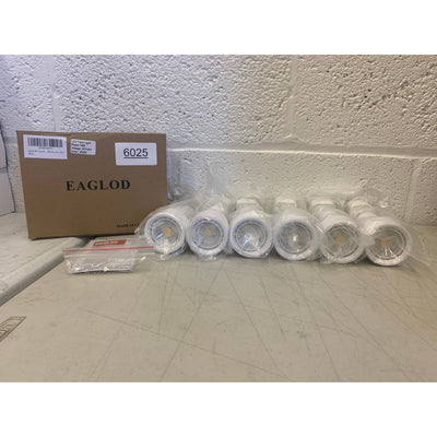 6-Pack EAGLOD 10W J Type LED Track Lighting Heads Dimmable Led 4000K Lightolier