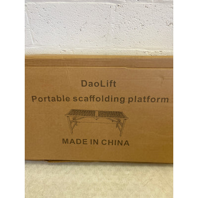 DaoLift Heavy Duty Scaffolding Platform 15.75"x70.87" Folding CAP 660lb 31-46" H