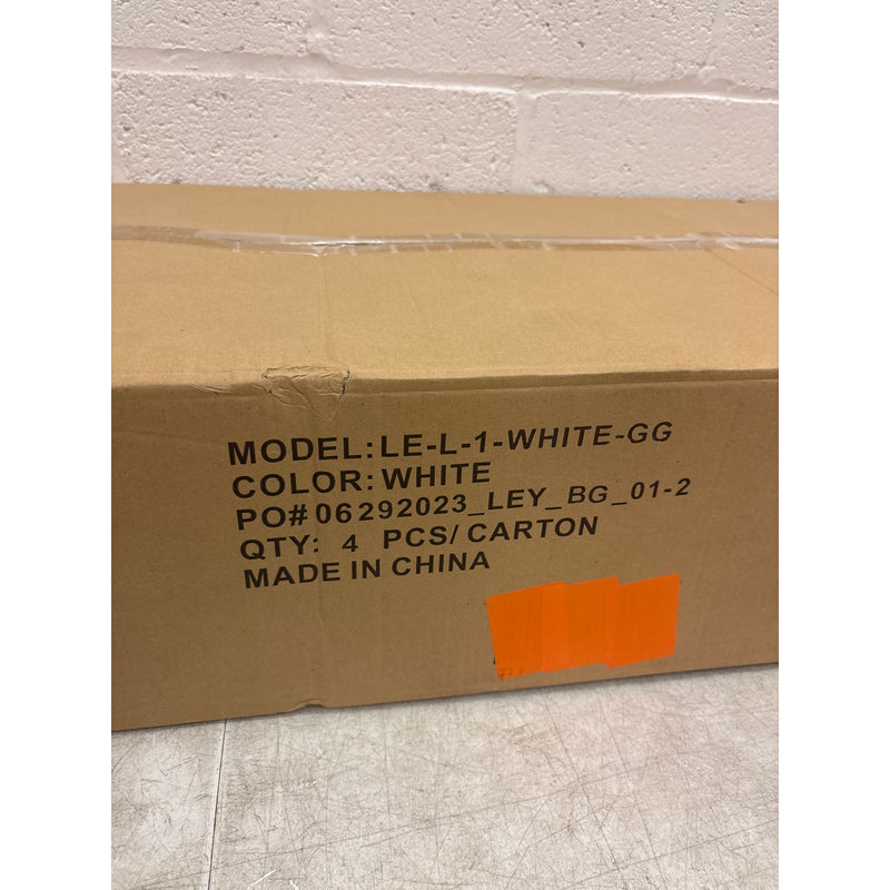 Set-of-4 Flash Furniture Hercules Series Folding Chair - White Resin - 800LB Cap