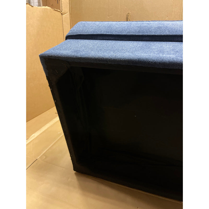 47x37x31" Floor Couch, Love Seat, Living Room Furniture w Cushions, No feet Blue