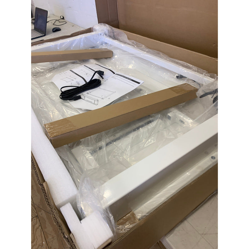 FLEXISPOT Comhar Electric Standing Desk with Drawers 48"x24" White EW8W READ