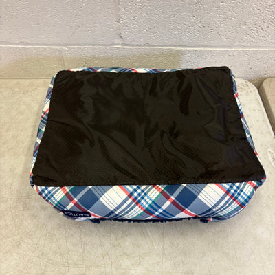 Nautica Rectangle Pet Bed 24" x 22" x 8" Dog Bed Plaid Multicolor Design - Small