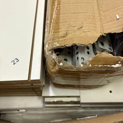 ChVans White Dresser w LED Light & Charging Station, Modern Wood Dresser, READ