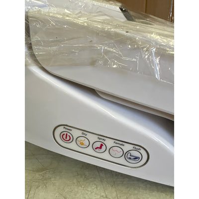 Bidet Toilet Seat, Elongated, Smart Toilet, Seat Warmer, with Remote - White