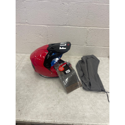 Fly Racing LARGE Formula CP Matte Black Helmet, Lightweight, Vents, RED/BLACK