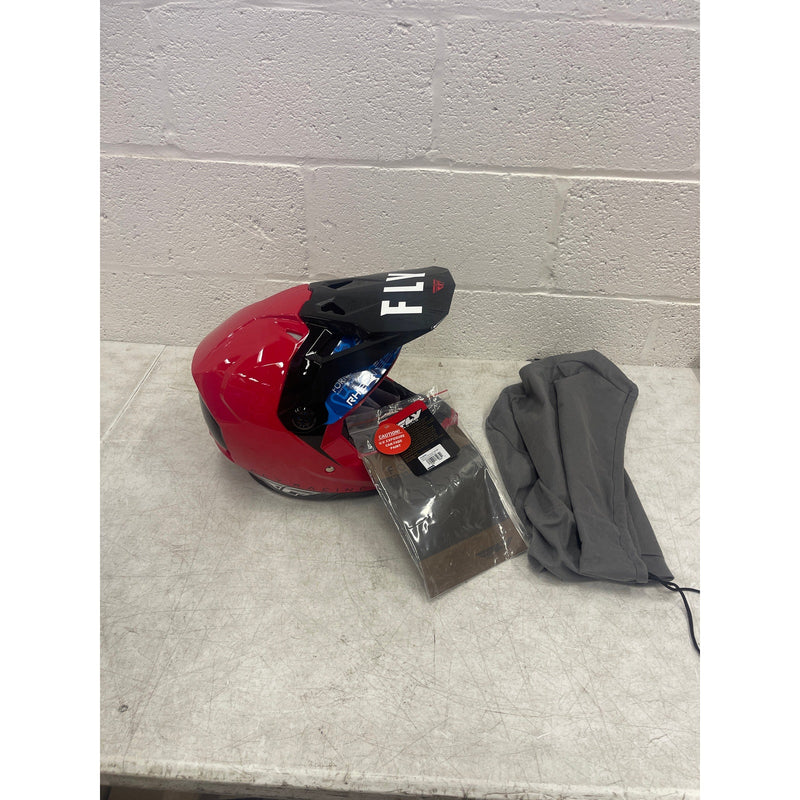 Fly Racing LARGE Formula CP Matte Black Helmet, Lightweight, Vents, RED/BLACK