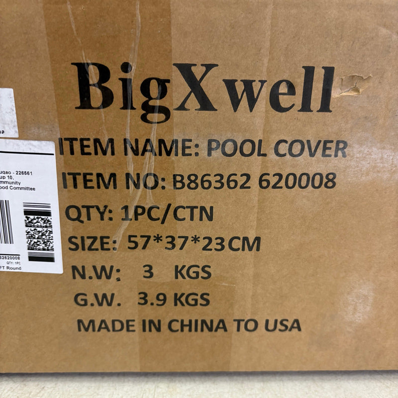 BigXwell Solar Pool Cover, 12Mil Round 12 Foot for Above-Ground & In-Ground Pool