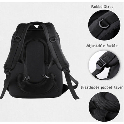 Hardshell Travel Backpack for Starlink Mini, Waterproof Carrying Case - Black