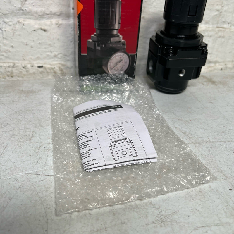 Husky 3/8 in. High Performance Air Regulator, 0-150 PSI, MISSING GAUGE