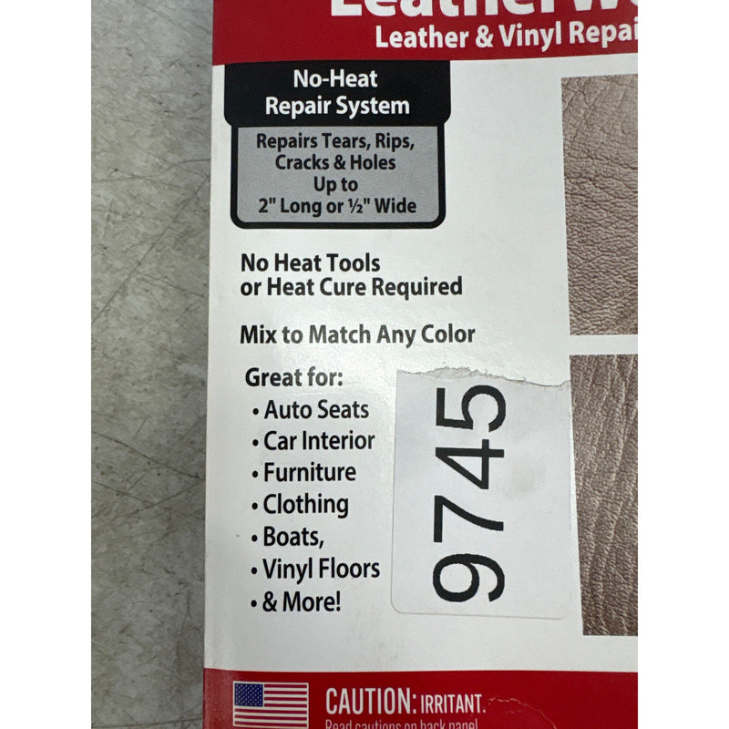 JB Weld Professional Vinyl/Leather Repair Kit Heat Iron Repair Rips Cracks Holes