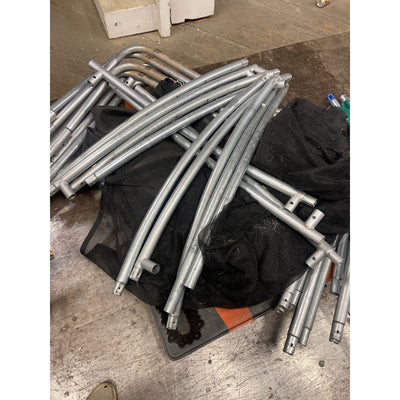 UNKNOWN SIZE Machrus Upper Bounce Round Trampoline Set with Safety Enclosure