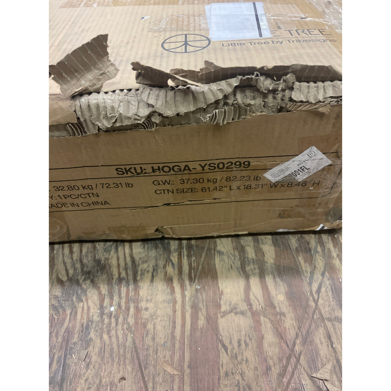 Tribesigns 55" Wood Computer Desk, Modern Study Writing Table with Drawer Black