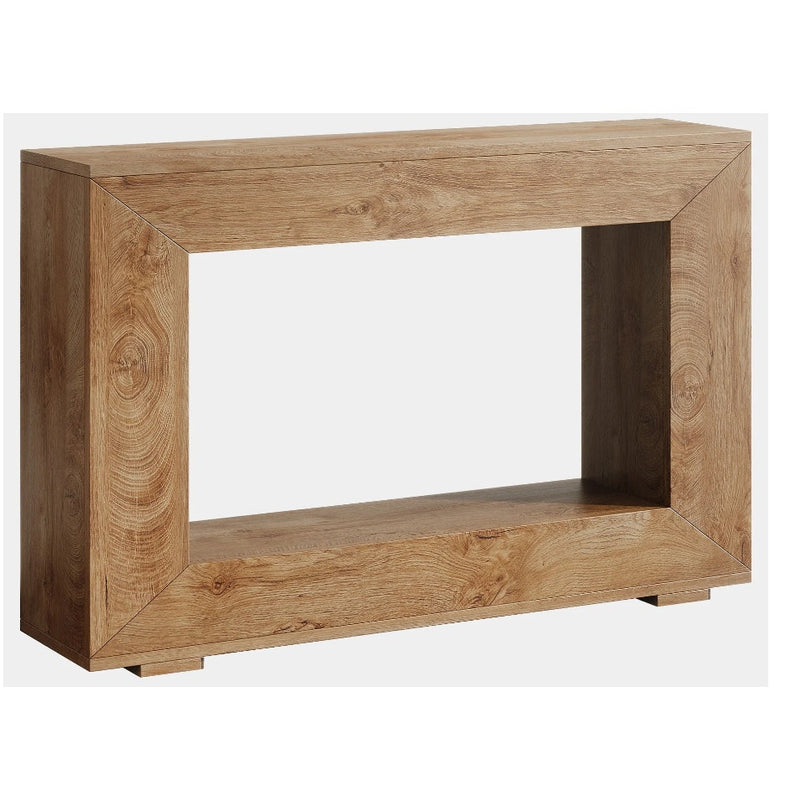Tribesigns Farmhouse Console Table, 47" Wood Entryway Table with Storage Brown