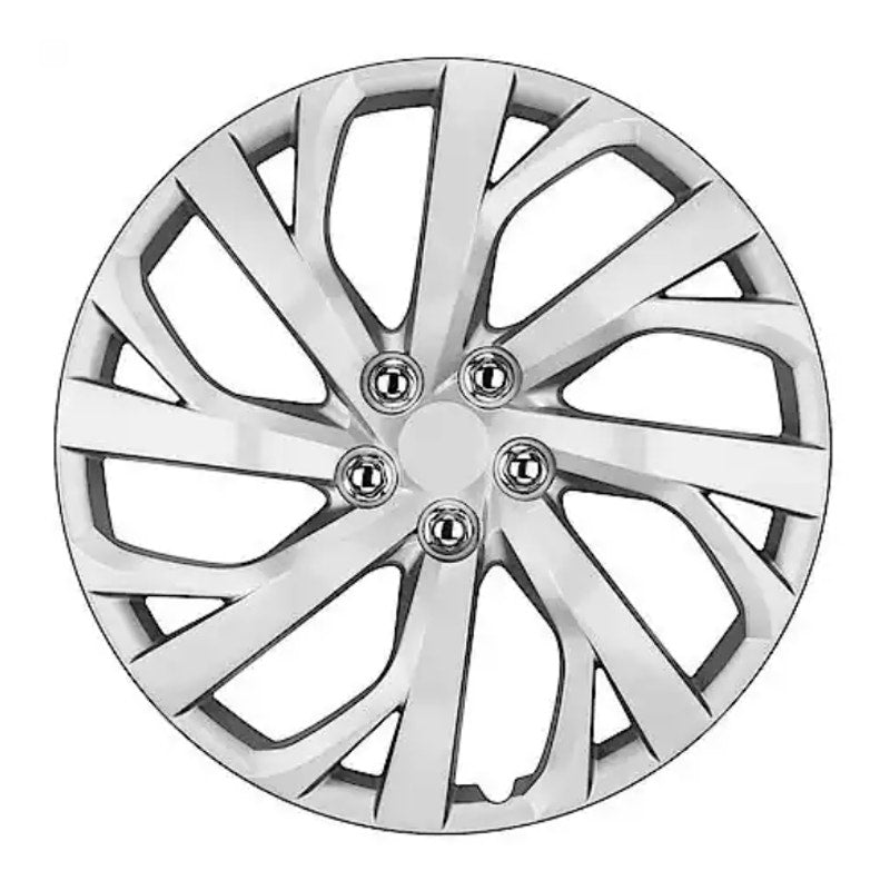 4-Pack AutoCraft 16" Wheel Cover, 8-Spoke, Silver, High Impact Plastic - AC4603