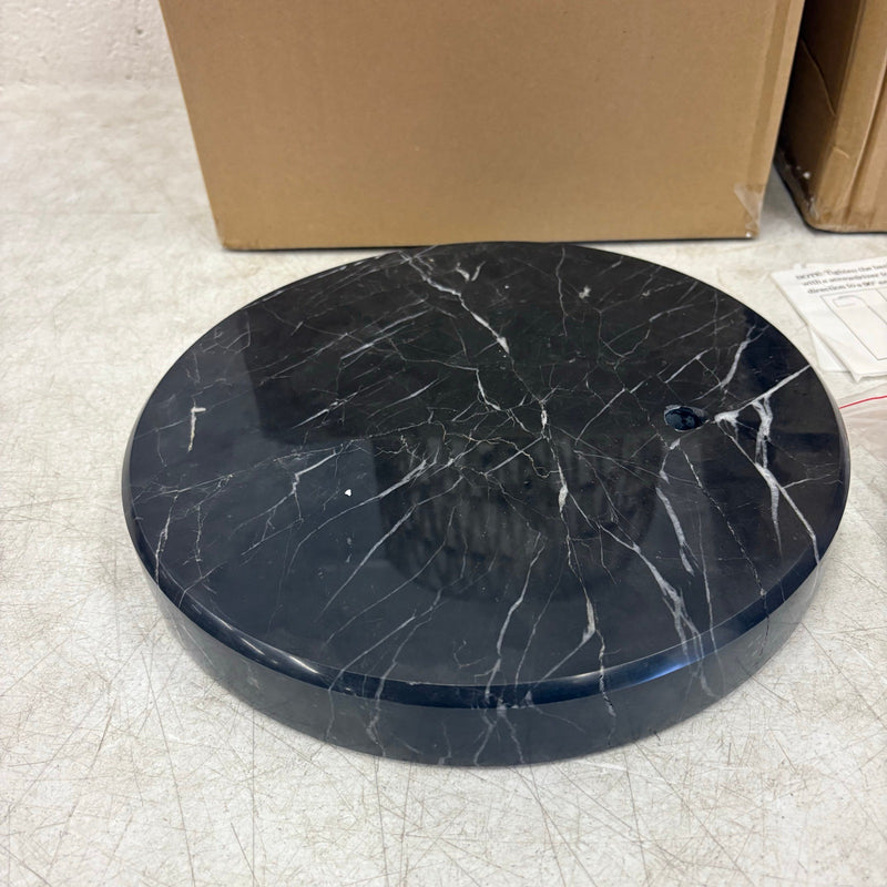 80" Floor Lamp Boho w Rotary Switch, 3 Lights Arc Lamp w Wicker Shade - Black