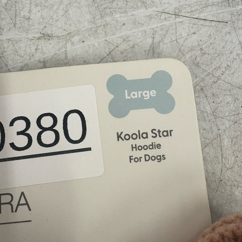 Koolaburra by UGG Pet Koola Star Hoodie Dog Sweater- 17-18" Collar, Pink - Large