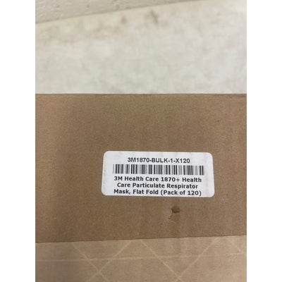 3M 1870+ Health Care Health Care Particulate Respirator Mask Flat Fold 120 Count