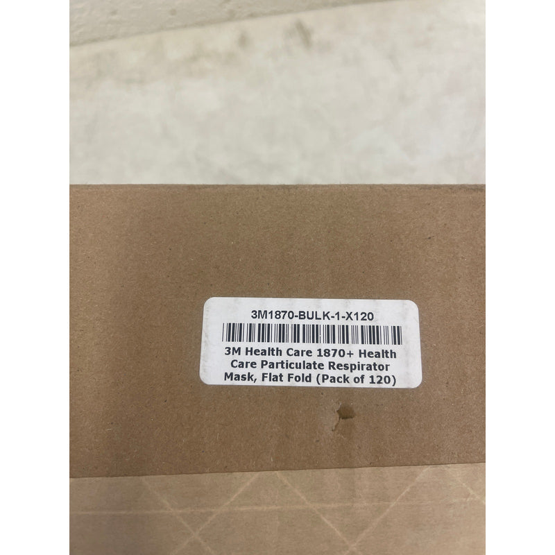 3M 1870+ Health Care Health Care Particulate Respirator Mask Flat Fold 120 Count