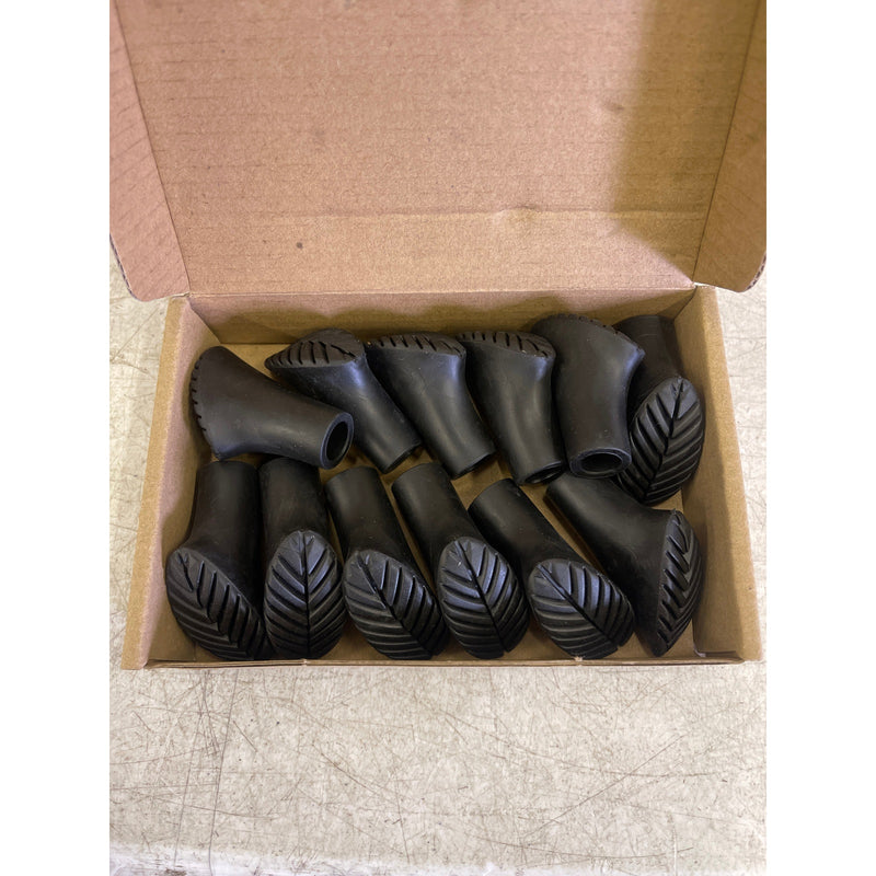 Namkabaw 12-Pc SLANTED Walking & Trekking Stick Tip Replacement 11mm, Rubber