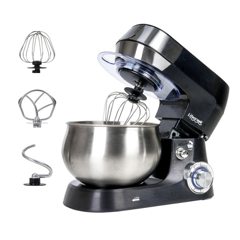 Lifecreek 3in1 Stand Mixer 5.3Qt 660W 6-Speed Tilt-head Dough Hook Whisk Beater