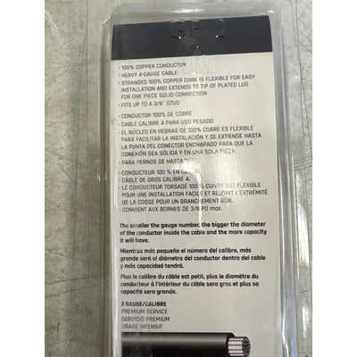 DieHard Battery Cable Top Post, 56" Long, 4 Gauge, Positive / Negative Terminals